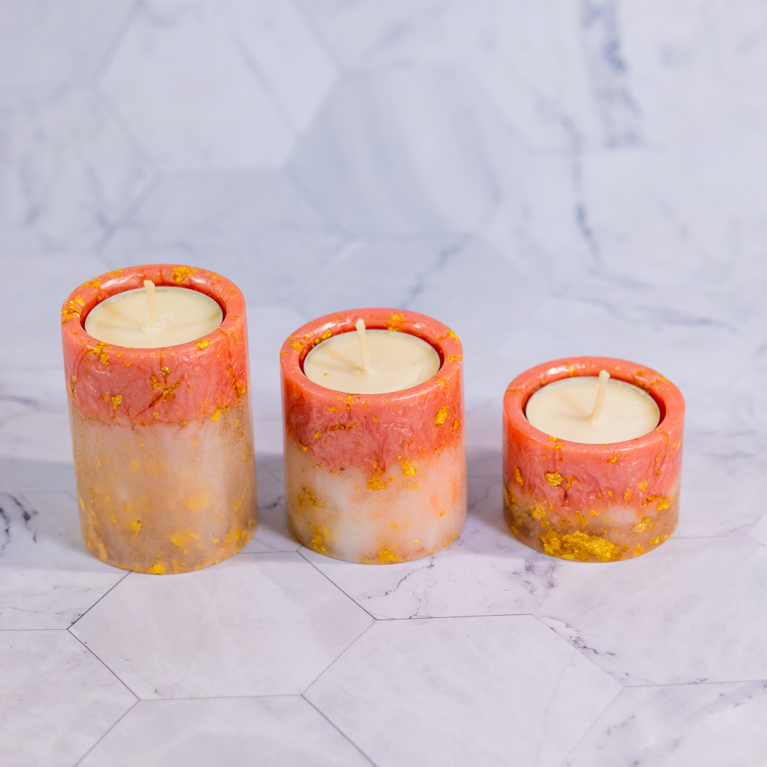 Conjunto Suporte Velas (3 unidades)