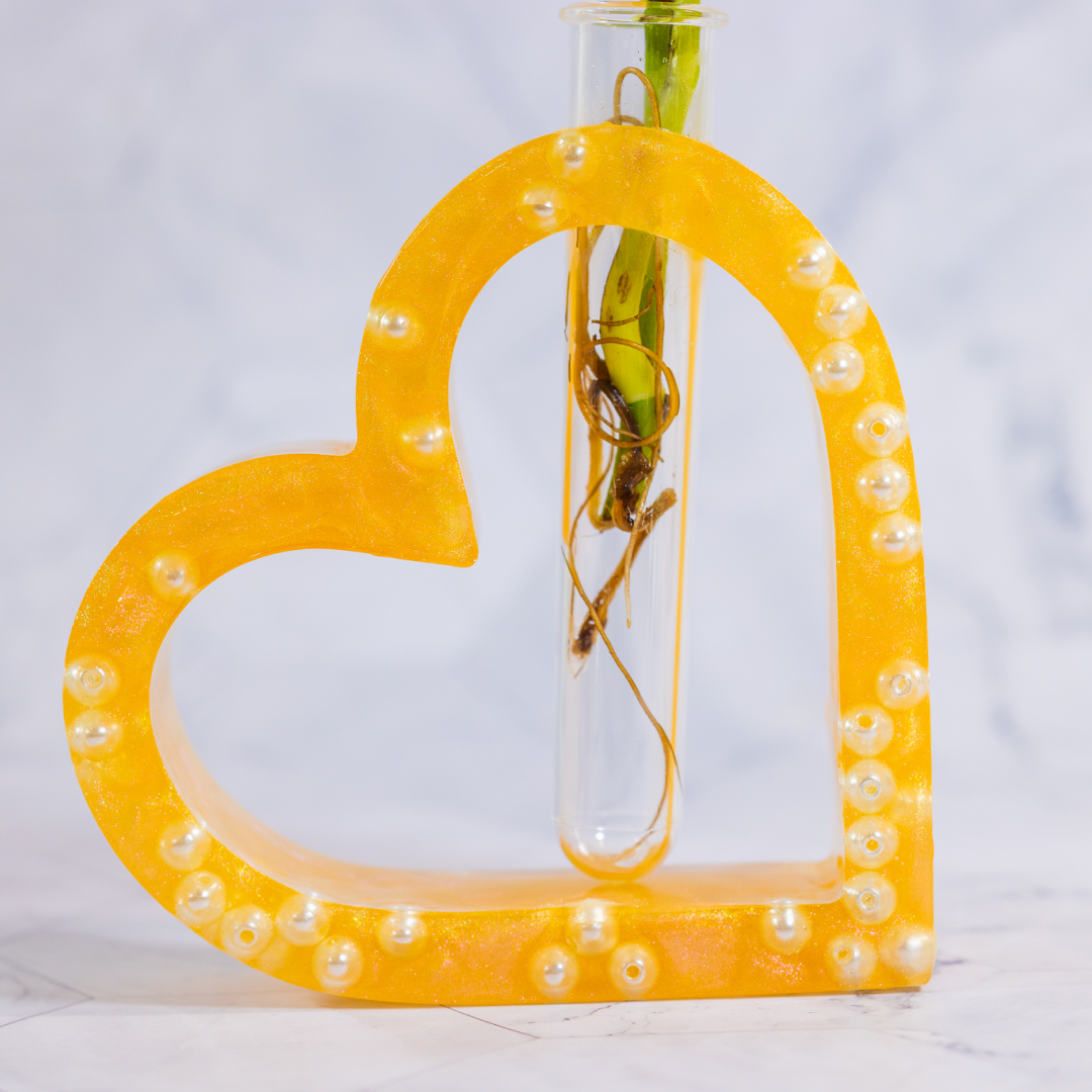 Suporte de Flores Coração