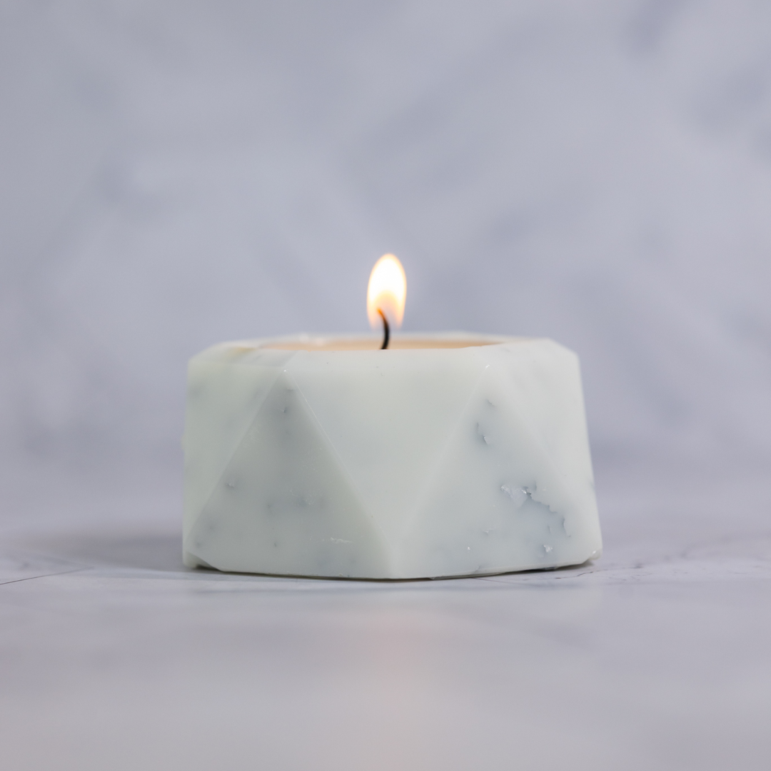 Suporte de Velas Facetado